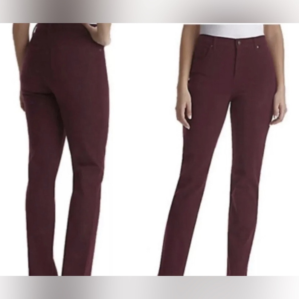 St. John's Bay Secretly Slender Jeans 20S Chianti Straight Mid Rise 20 Short NWT